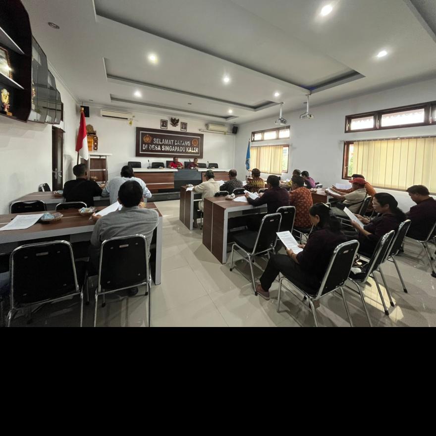 Rapat Musyawarah Desa Khusus Pembentukan Panitia PILKADES 